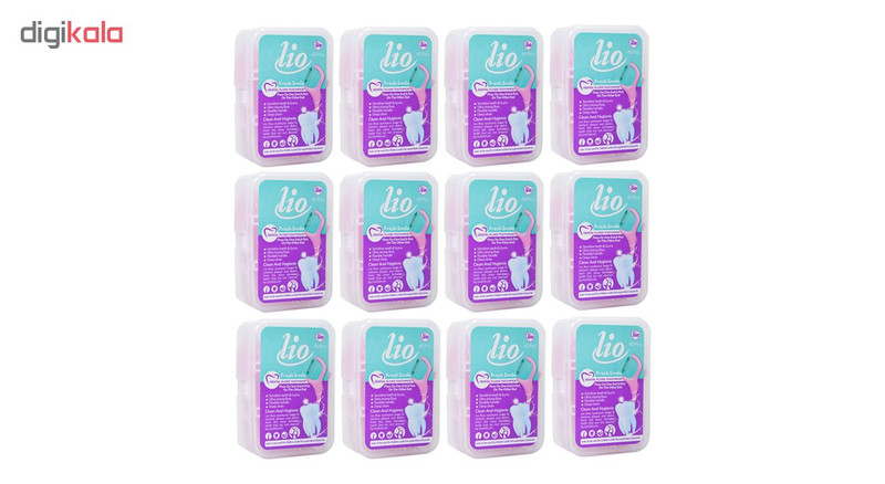 نخ دندان لیو مدل Fresh Smile مجموعه 12 عددی