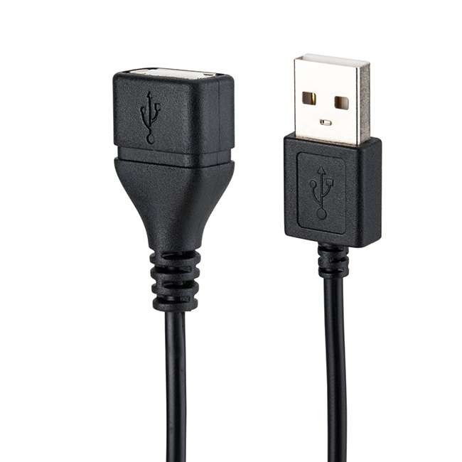 کابل افزایش طول برق USB 2.0 جی جی سی کد E40 طول 0.4 متر کابل افزایش طول برق USB 2.0 جی جی سی کد E40 طول 0.4 متر