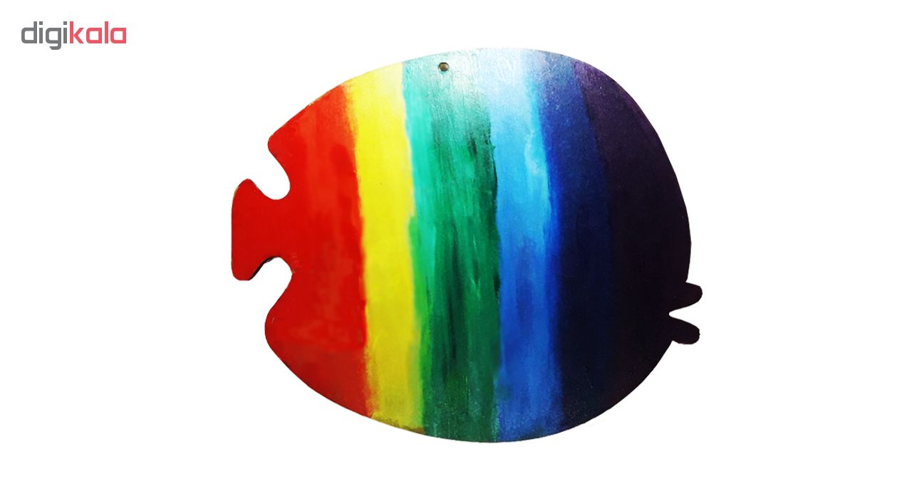 تابلو کاشی کاری طرح ماهی رنگین کمانی کد MA-2-01 