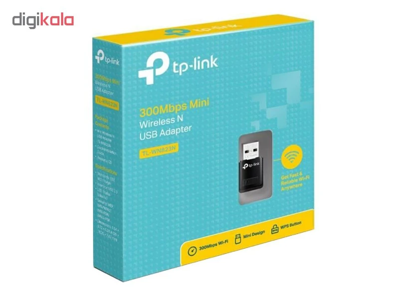 عکس شماره 6 : کارت شبکه usb تی پی-لینک مدل tl-wn823n v3