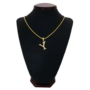 گردنبند مردانه طرح حرف Y کد h019