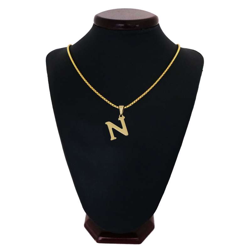 گردنبند مردانه طرح حرف N کد h011 گردنبند مردانه طرح حرف N کد h011