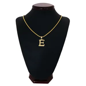 گردنبند مردانه طرح حرف E کد h06