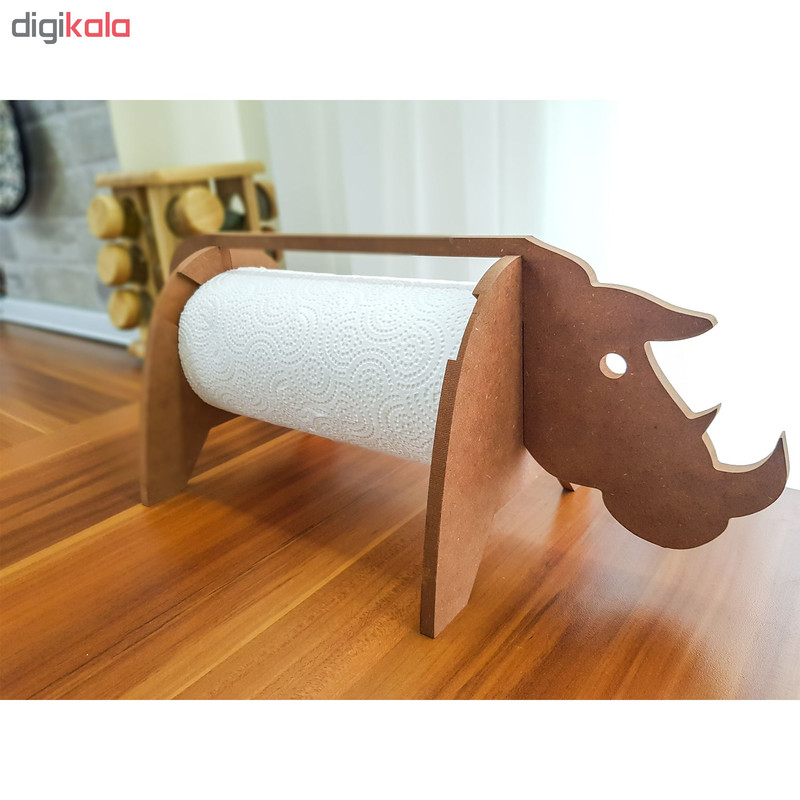 پایه رول دستمال کاغذی طرح کرگدن کد H112