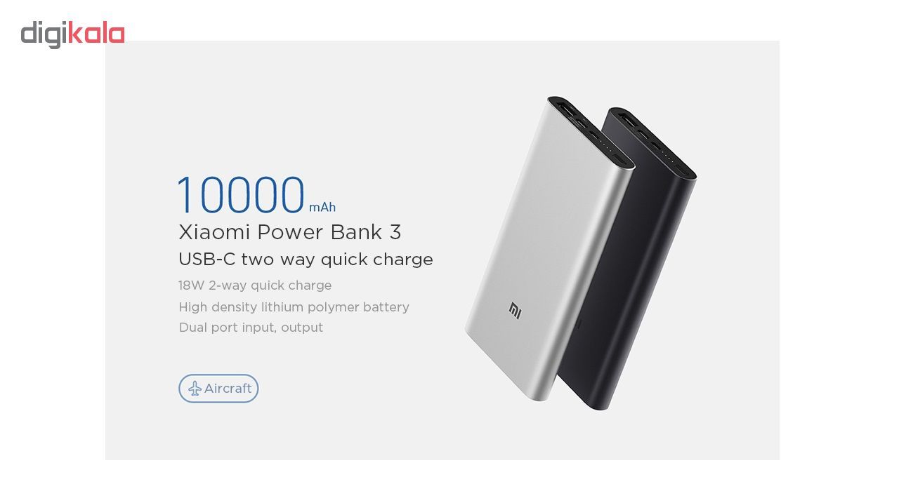 شارژر همراه شیائومی مدل PLM12ZM ظرفیت 10000 میلی آمپر ساعت main 1 6