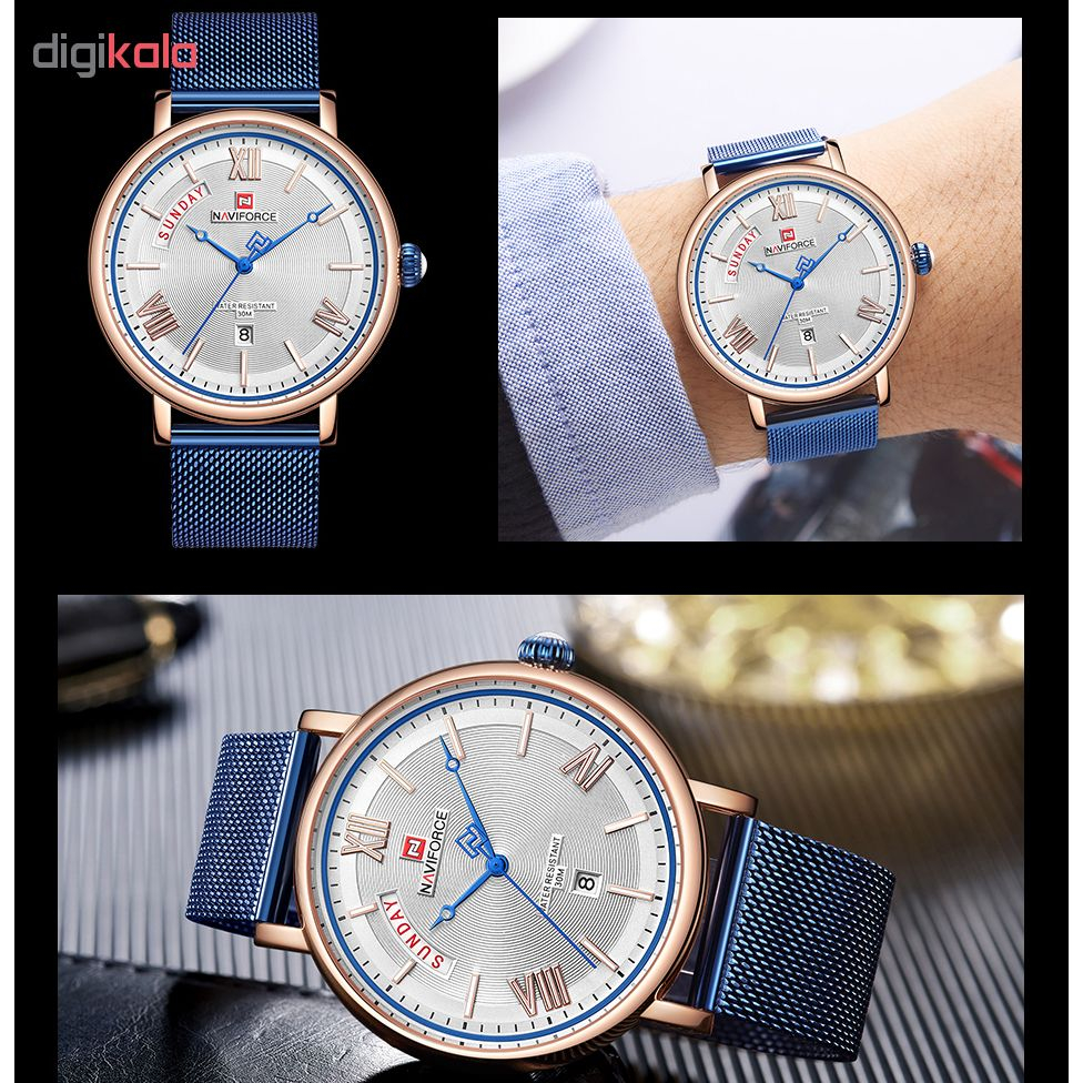 ساعت مچی عقربه ای مردانه نیوی فورس کد NF3006M - SO-TA