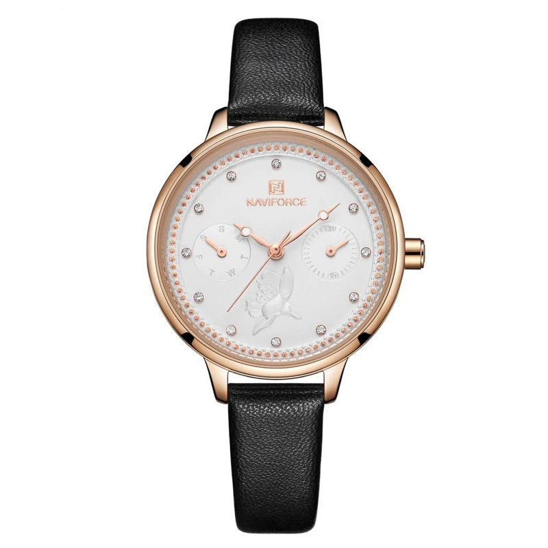 ساعت مچی عقربه ای زنانه نیوی فورس مدل NF5003L - ME-TA