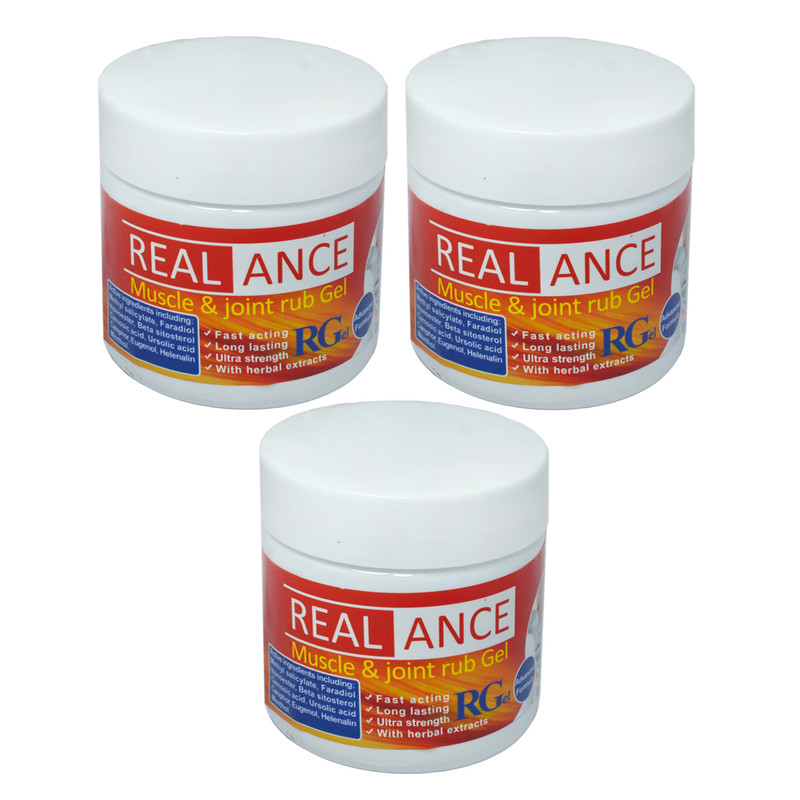 ژل موضعی عضلات و مفاصل ریلنس مدل RGel حجم 250 میلی لیتر مجموعه 3 عددی