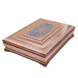 جعبه قرآن خاتم کاری کد 985