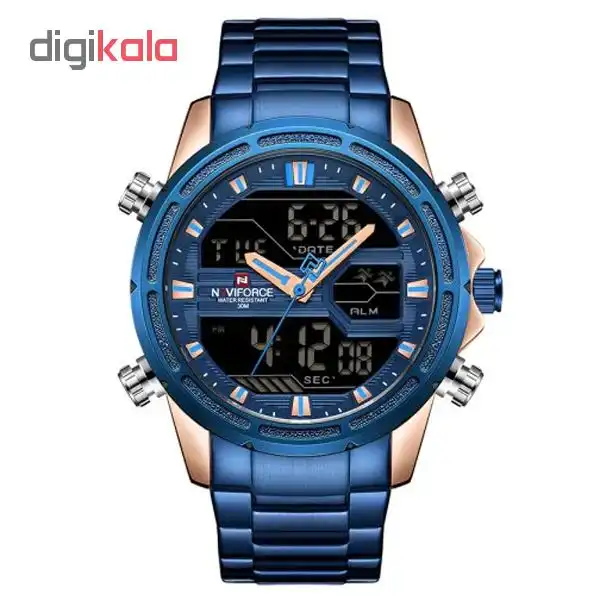 ساعت مچی عقربه ای مردانه نیوی فورس کد NF9138M - FE-SO-RO