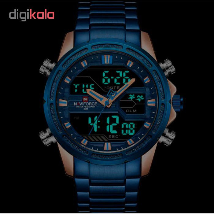 ساعت مچی عقربه ای مردانه نیوی فورس کد NF9138M - FE-SO-RO