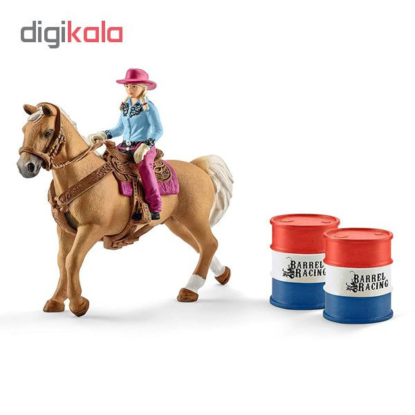فیگور اشلایش مدل Barrel Racing with Cowgirl