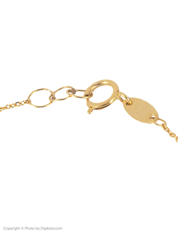 پابند طلا 18 عیار زنانه زرمان مدل ZMA0119 طرح مرواریدنشان