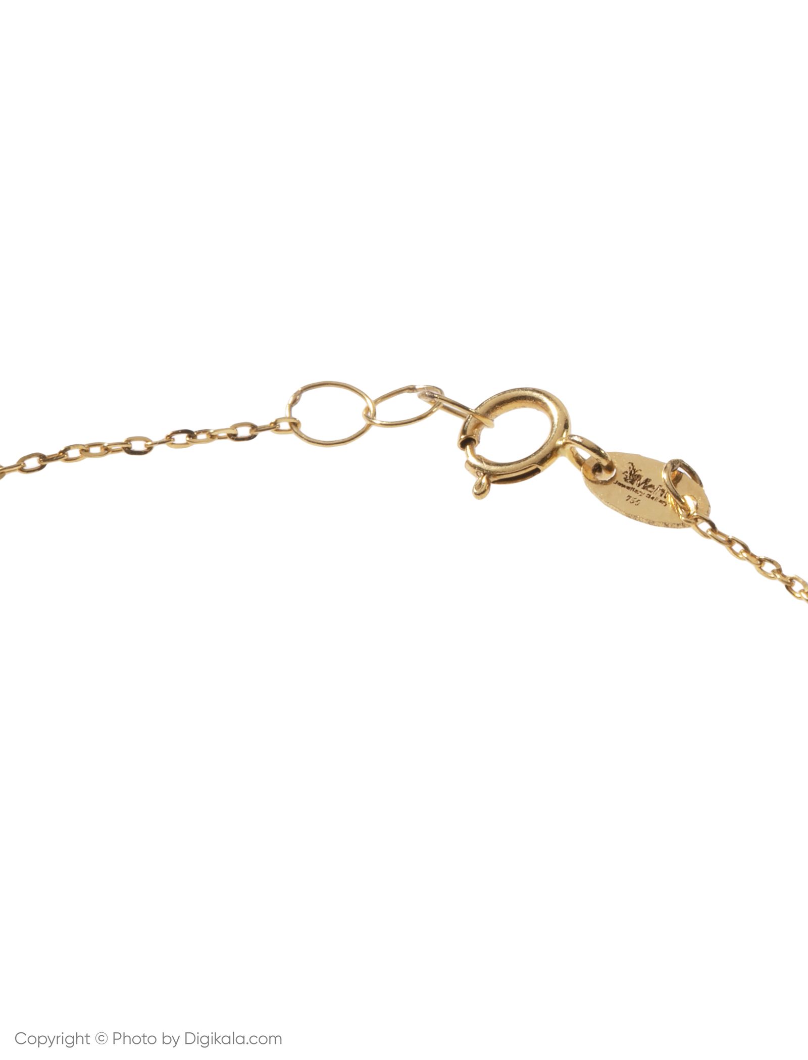 دستبند طلا 18 عیار زنانه زرمان مدل ZMB0929 طرح کرواتی مرواریدنشان -  - 3