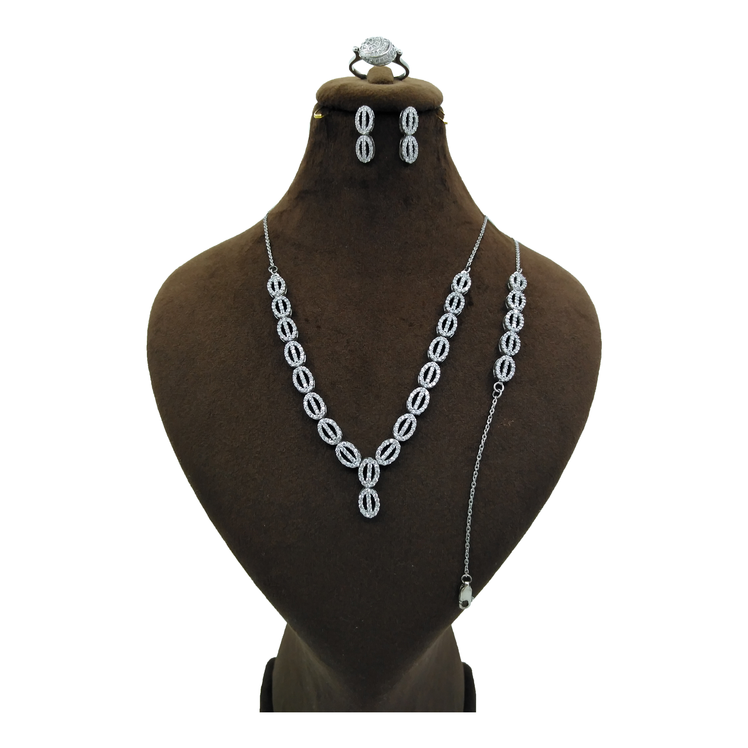 نیم ست نقره زنانه کد 4020