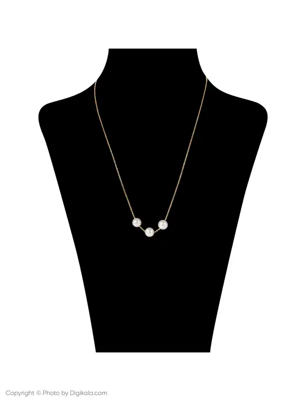 گردنبند طلا 18 عیار زنانه زرمان مدل ZMM0938 طرح مرواریدنشان