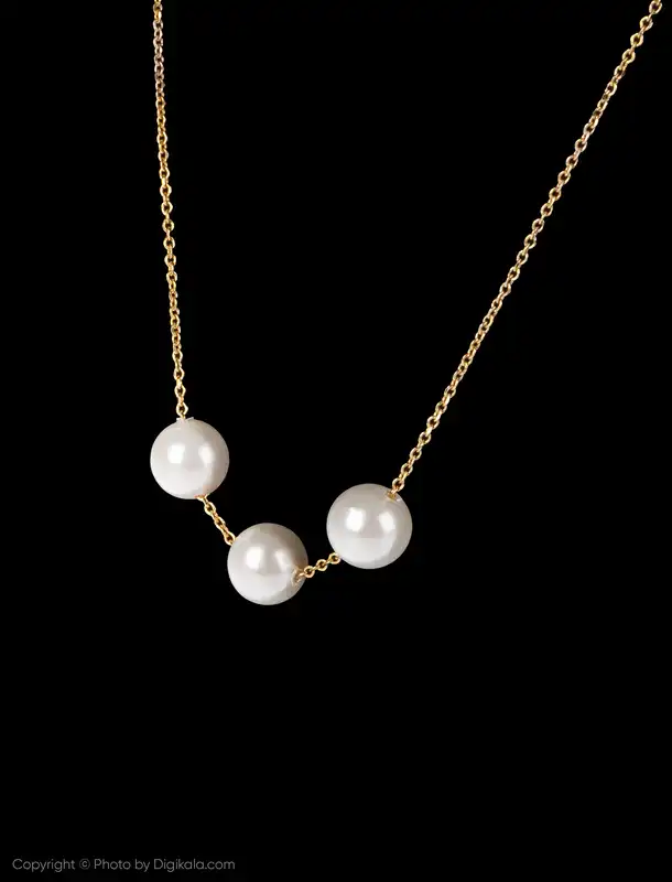 گردنبند طلا 18 عیار زنانه زرمان مدل ZMM0938 طرح مرواریدنشان