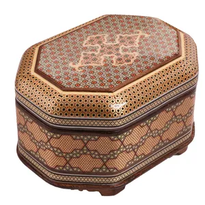 جعبه جواهر خاتم کاری کد 908