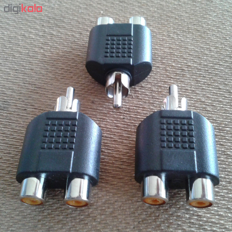 فیش تبدیل RCA مدل RC12 بسته 3 عددی 1