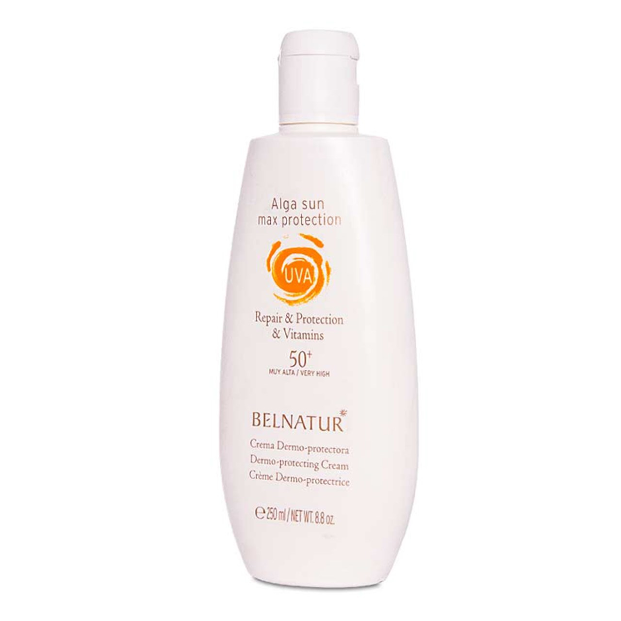 لوسیون ضد آفتاب و ضد چروک قوی بلنیچر مدل AlGa Sun SPF 50 حجم 250 میلی لیتر
