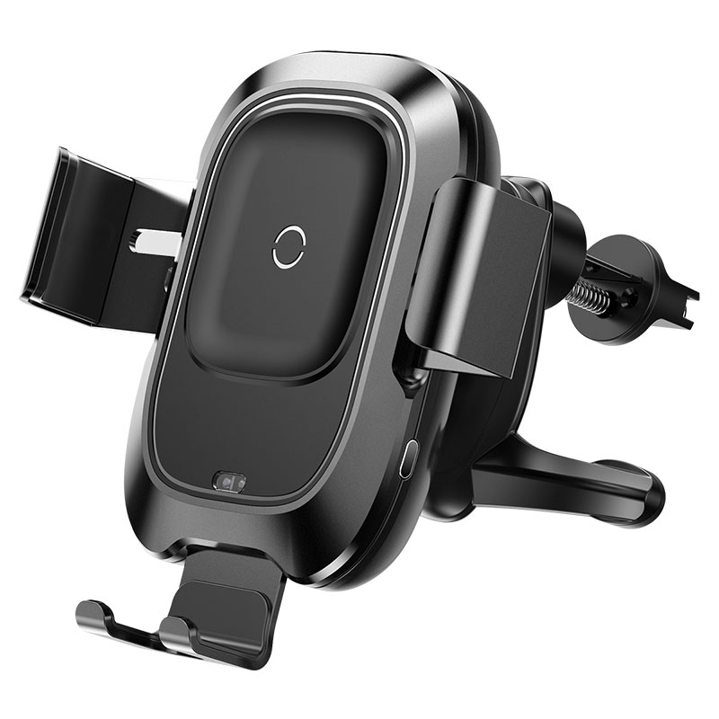 پایه نگه دارنده گوشی موبایل و شارژر بی سیم موبایل باسئوس مدل Smart Vehicle Bracket