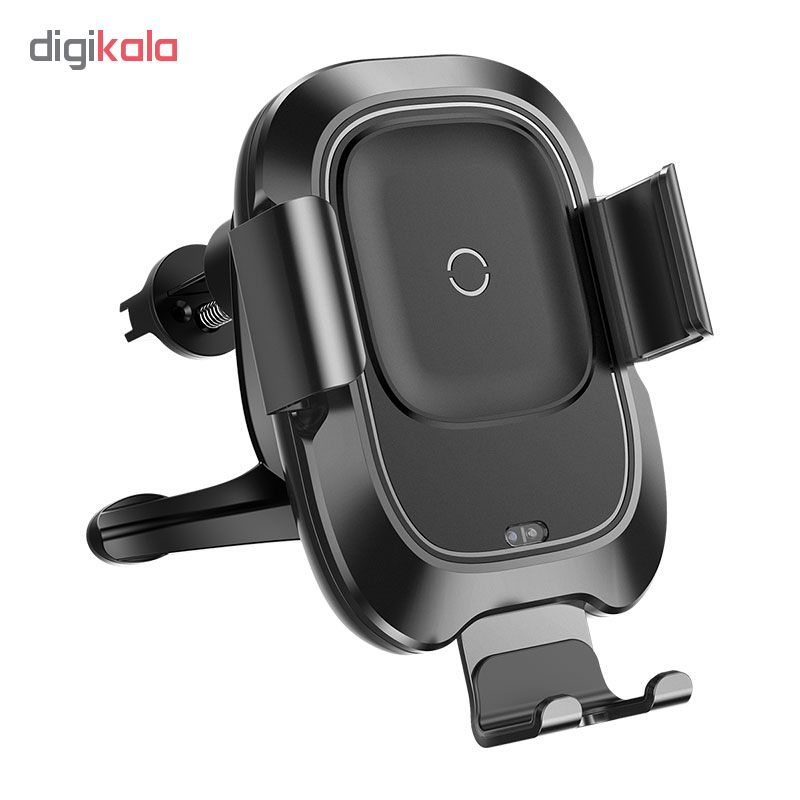 پایه نگه دارنده گوشی موبایل و شارژر بی سیم موبایل باسئوس مدل Smart Vehicle Bracket
