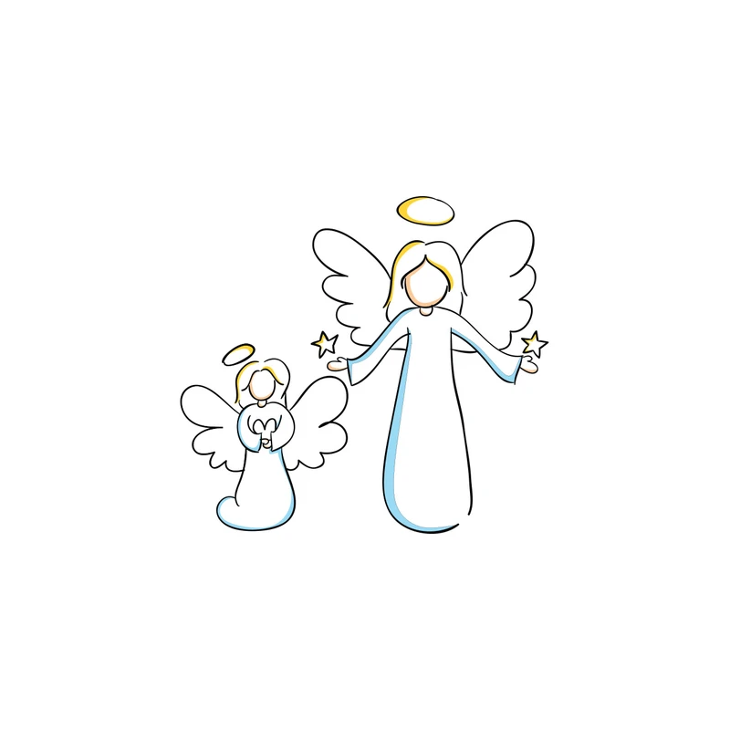 استیکر لپ تاپ طرح Angel Wings کد 02