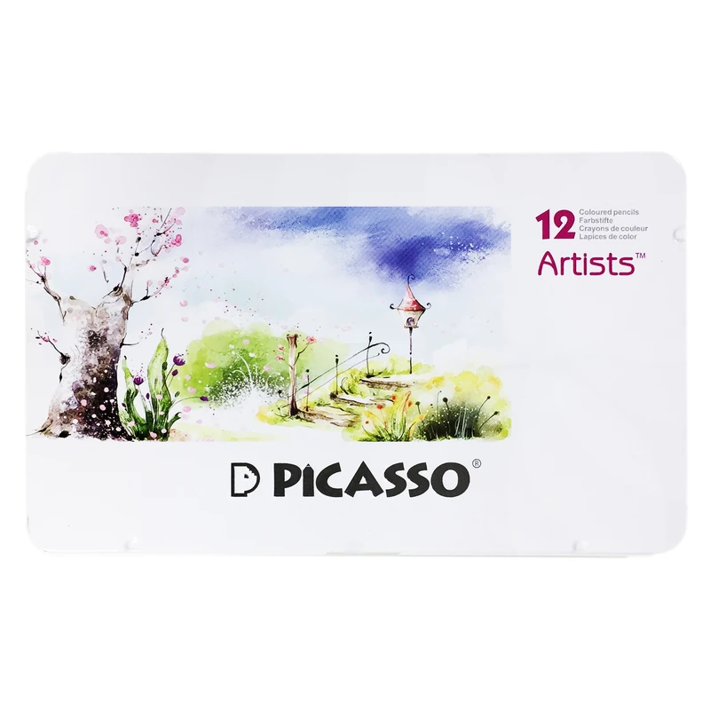 مداد رنگی 12 رنگ پیکاسو طرح Dreamy Park مدل Artists