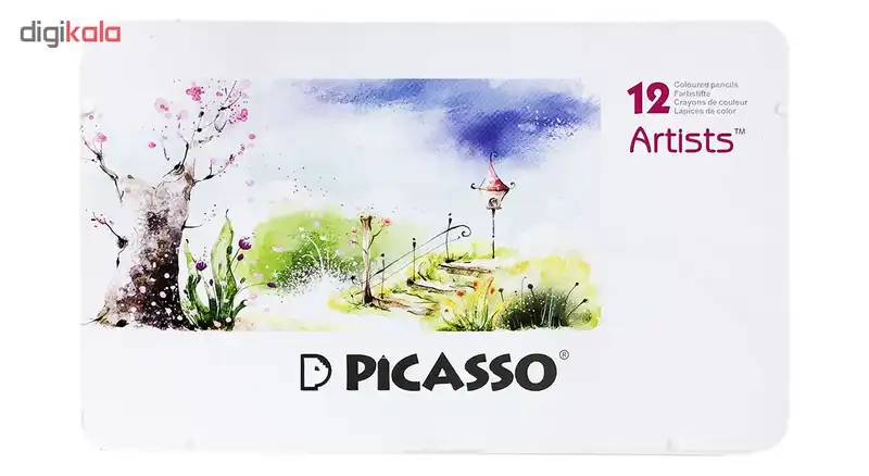مداد رنگی 12 رنگ پیکاسو طرح Dreamy Park مدل Artists