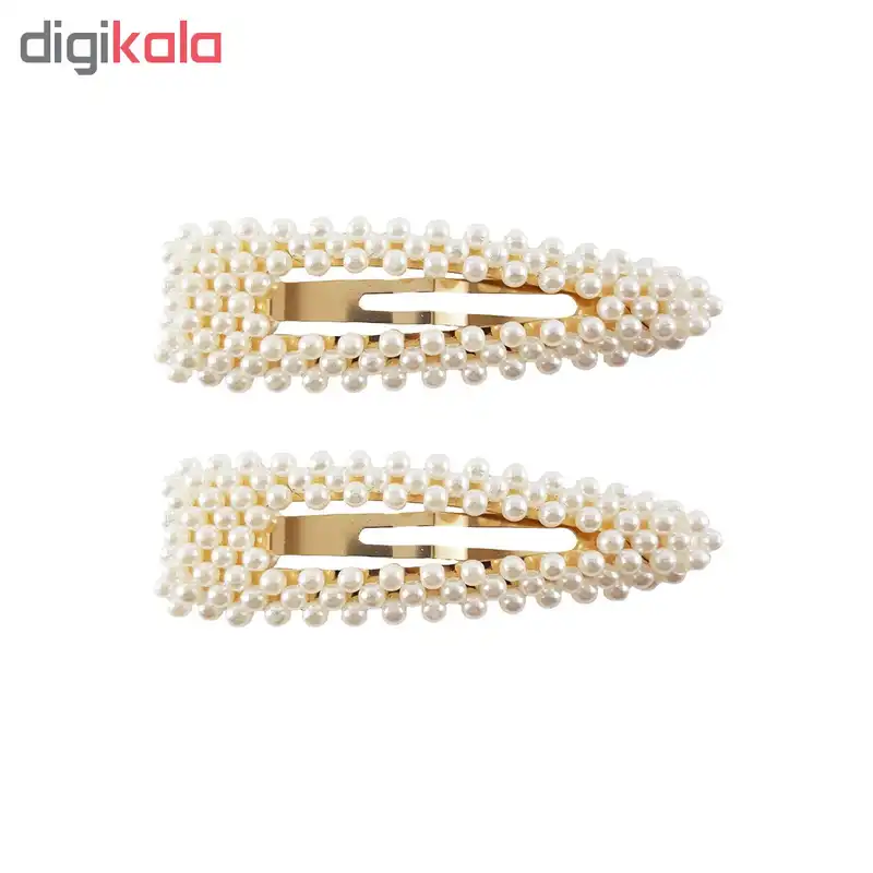 گیره مو زنانه کد T105 بسته 2 عددی