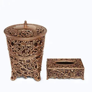ست سطل و جعبه دستمال کاغذی کد 88