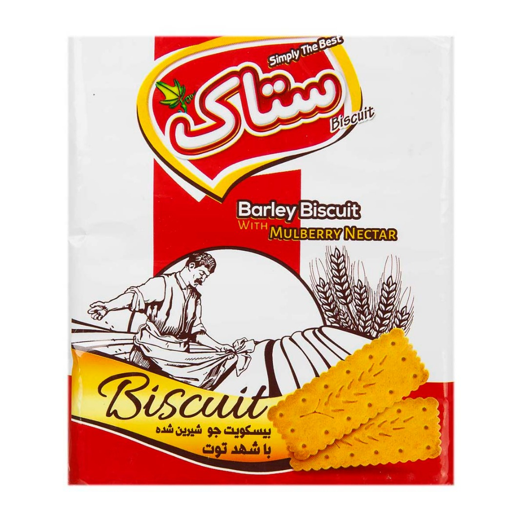 بیسکویت جو با شهد توت ستاک مقدار 180 گرم 