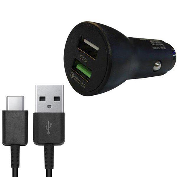 شارژر فندکی ایکس کین مدل XK-CAR04 به همراه کابل تبدیل USB-C شارژر فندکی ایکس کین مدل XK-CAR04 به همراه کابل تبدیل USB-C