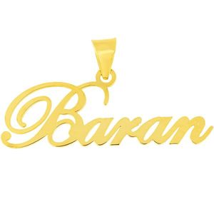 نقد و بررسی آویز گردنبند طلا 18 عیار زنانه طرح اسم باران کد UN023 توسط خریداران
