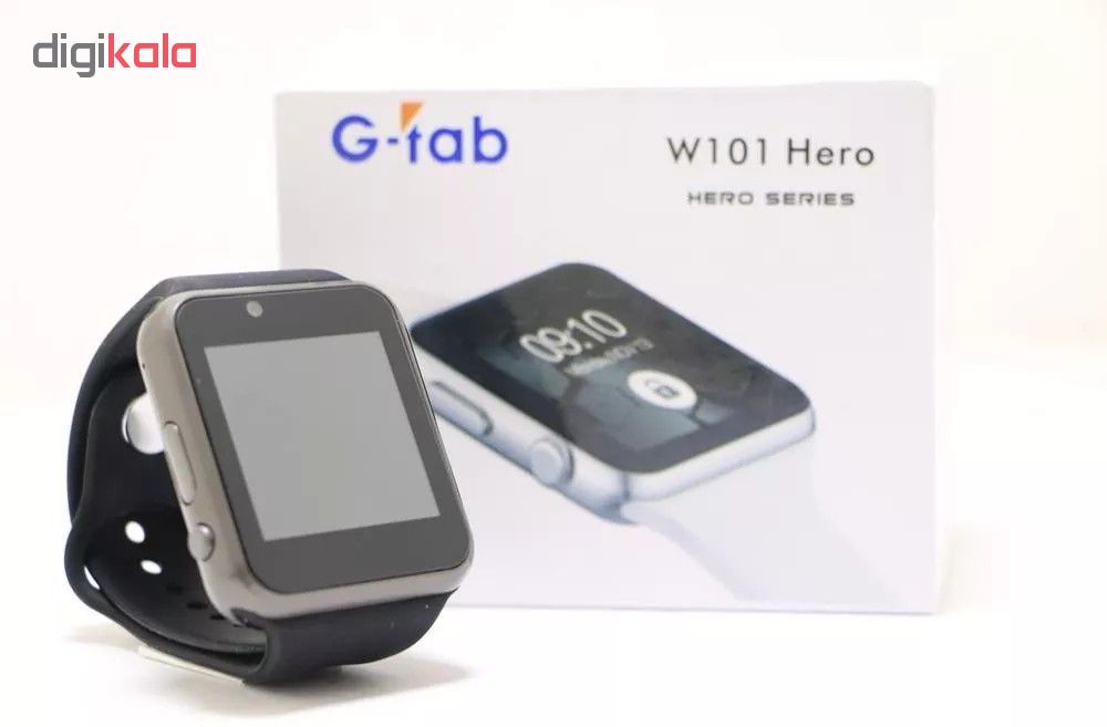 ساعت هوشمند جی تب مدل W101 Hero به همراه محافظ صفحه نمایش