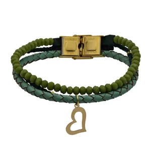 دستبند نقره زنانه طرح قلب کد 436s2