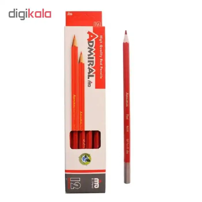 مداد قرمز آدمیرال مدل 861R بسته 12 عددی