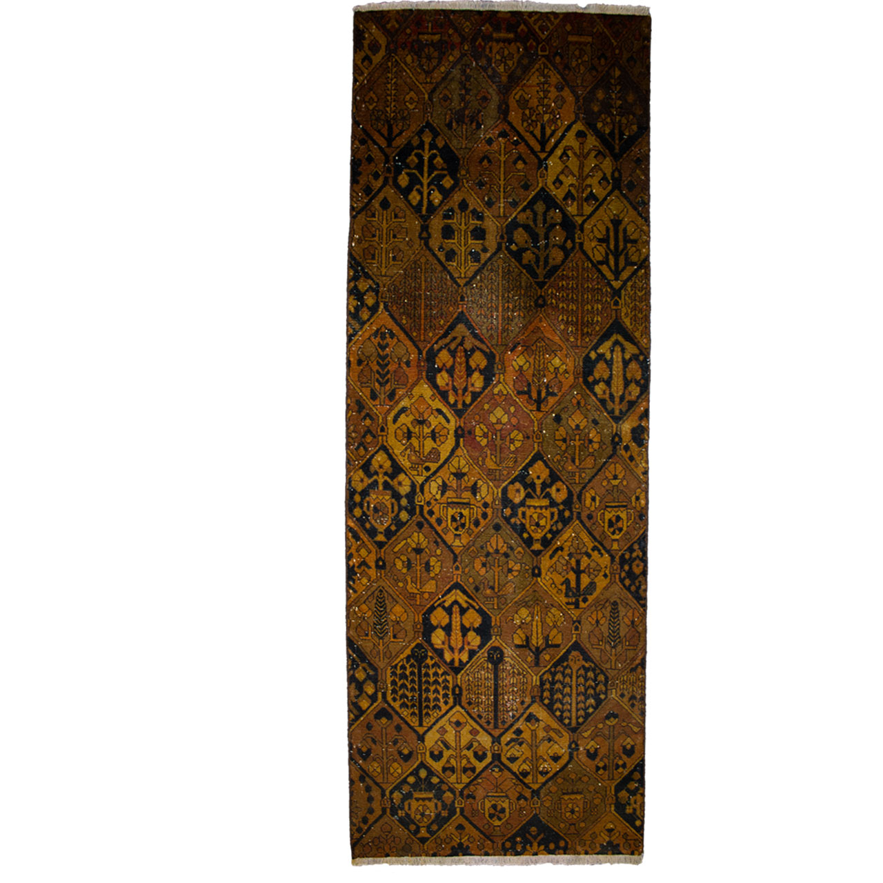 فرش دستبافت رنگ شده سه متری کد 980507