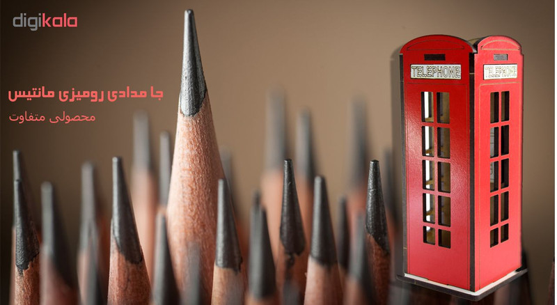 جامدادی رومیزی طرح باجه تلفن همگانی جامدادی رومیزی طرح باجه تلفن همگانی