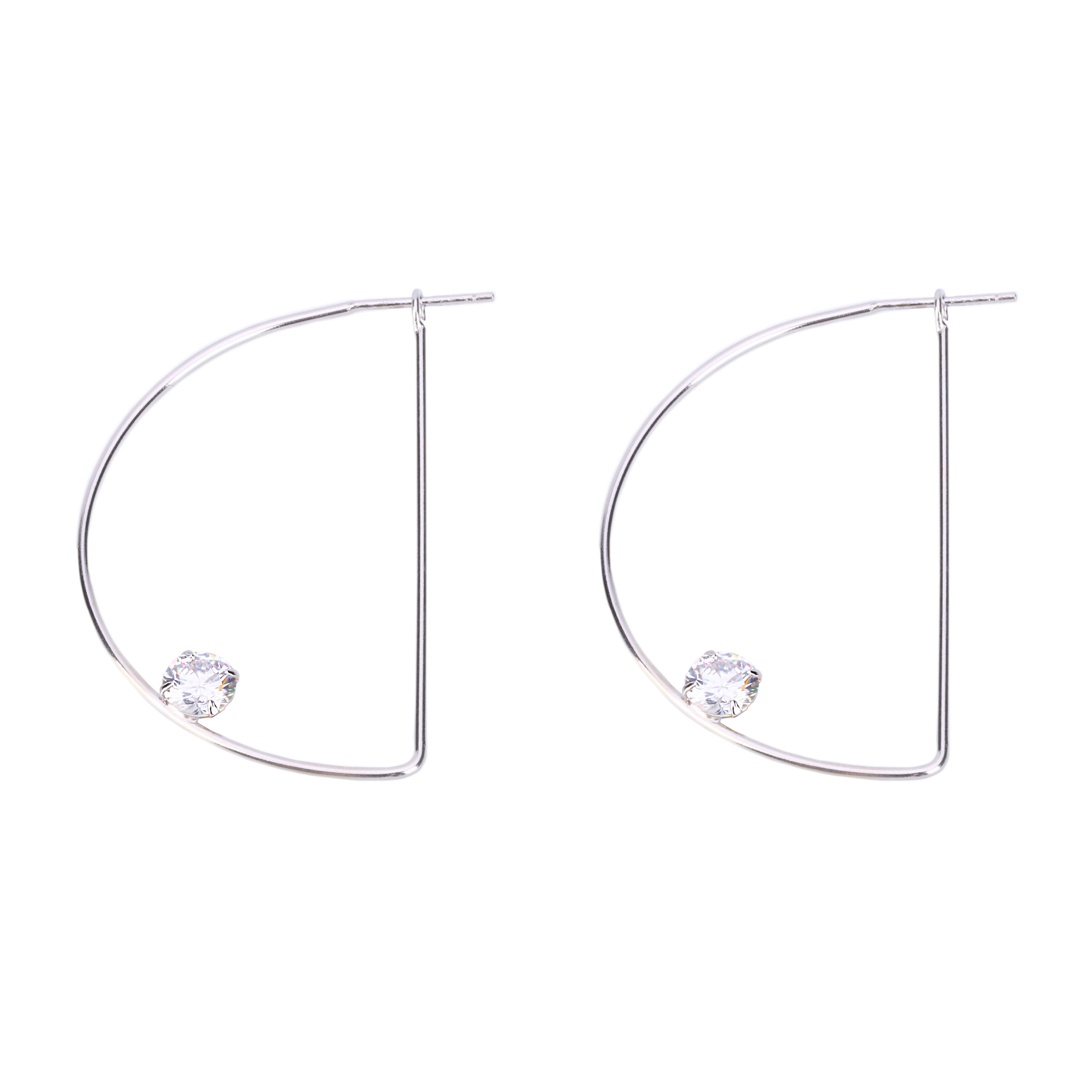 گوشواره نقره زنانه گالری شمرون کد EAR179S0