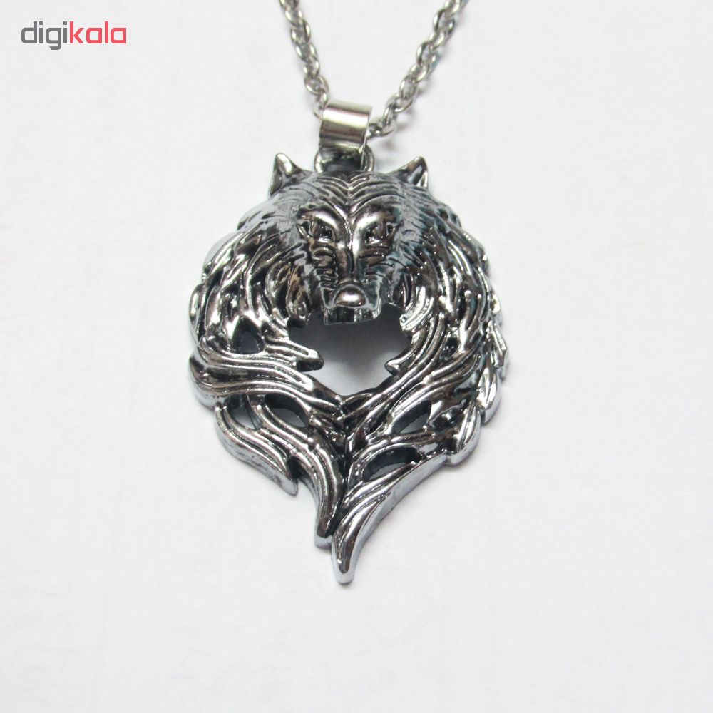 گردنبند طرح گرگ مدل Gwolf