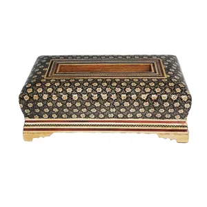جعبه دستمال کاغذی خاتم کاری کد 257