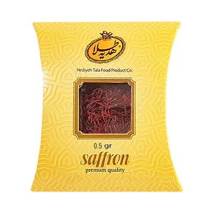 زعفران هدیه طلا مقدار 0.5 گرم