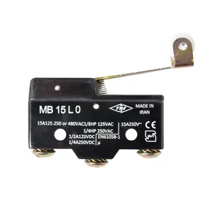 میکروسوئیچ تی آر اس مدل MB-15-L0 بسته 20 عددی