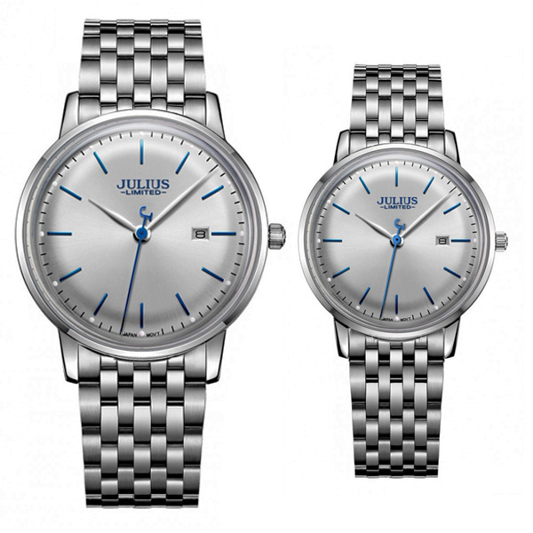 ست ساعت مچی عقربه ای زنانه و مردانه جولیوس کد JAL-040A