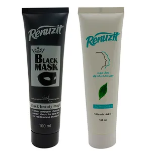 ماسک صورت رینو زیت مدل Black Mask حجم 100 میلی لیتر به همراه ماسک صورت مدل درخت چای حجم 100 میلی لیتر