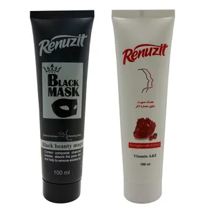 ماسک صورت رینو زیت مدل Black Mask حجم 100 میلی لیتر به همراه ماسک صورت مدل انار حجم 100 میلی لیتر