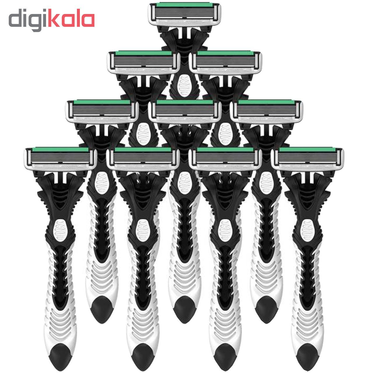 خود تراش دورکو مدل 6blade تحت لیسانس بسته 10 عددی -  - 2