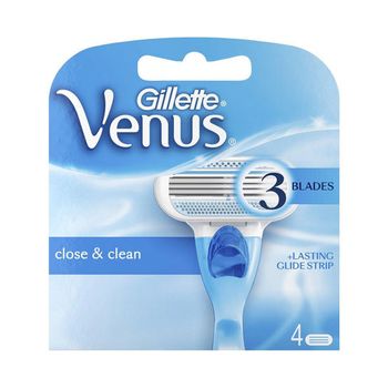 تیغ یدک ژیلت مدل Venus Close & Clean ‏بسته 4 عددی 