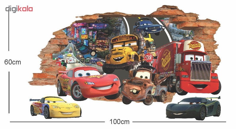 استیکر کودک طرح مک کوئین کد 01